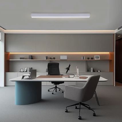 Brilagi - LED zatemnljivo stropno svetilo SLEEKLINE SMART LED/40W/230V 3000-6000K Wi-Fi Tuya srebrna + daljinski upravljalnik