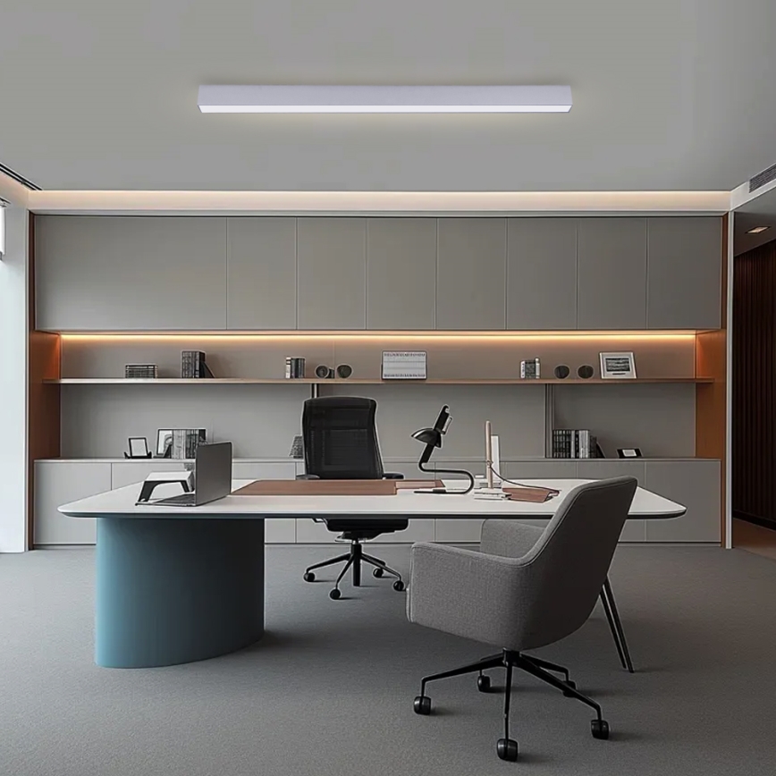 Brilagi - LED zatemnljivo stropno svetilo SLEEKLINE SMART LED/40W/230V 3000-6000K Wi-Fi Tuya srebrna + daljinski upravljalnik