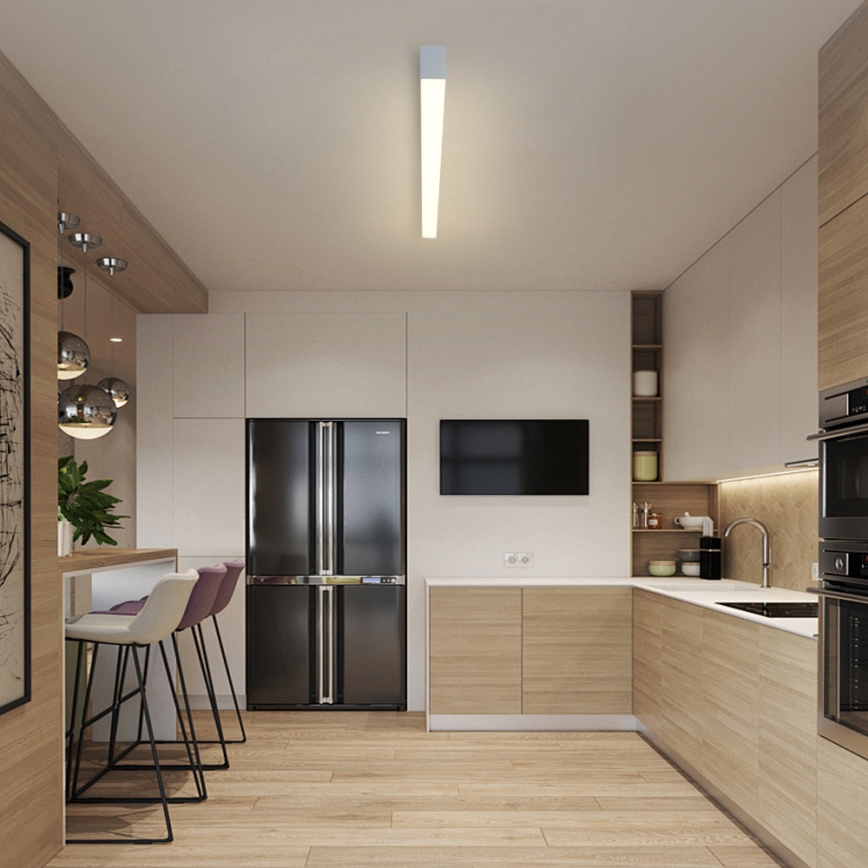 Brilagi - LED zatemnljivo stropno svetilo SLEEKLINE SMART LED/40W/230V 3000-6000K Wi-Fi Tuya srebrna + daljinski upravljalnik