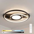 BRILAGI - zatemnjevalna LED stropna svetilka TWIRL LED/38W/230V 3000-6000K črna + daljinski upravljalnik