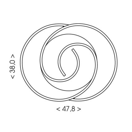 Brilagi - zatemnljiva LED stropna svetilka VELO LED/70W/230V 3000-6500K 38x47,8 cm + daljinski upravljalnik