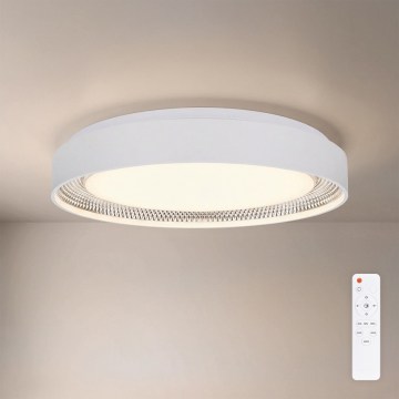 Brilagi - Zatemnjevalna LED stropna svetilka WALDO LED/48W/230V 3000-6500K premer 40 cm bela/srebrna + daljinski upravljalnik