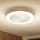 Brilagi - Zatemnjevalna LED stropna svetilka z ventilatorjem LED/30W/230V 3000-6500K premer 50 cm bela + daljinski upravljalnik