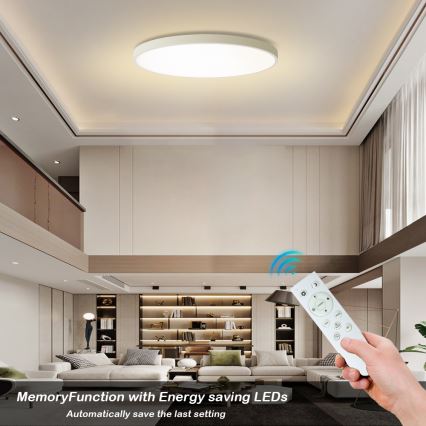 Brilagi - LED zatemnjevalna stropna svetilka POOL SMART LED/180W/230V 3000–6000 K, premer 120 cm, Wi-Fi Tuya, bela + daljinski upravljalnik