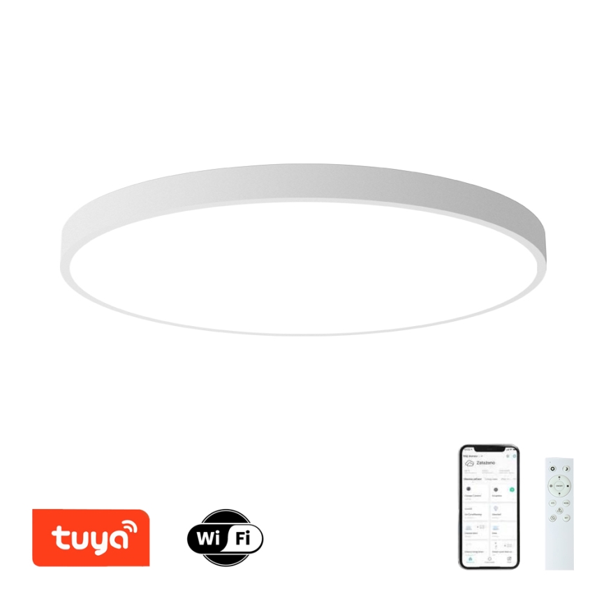 Brilagi - LED zatemnjevalna stropna svetilka POOL SMART LED/180W/230V 3000–6000 K, premer 120 cm, Wi-Fi Tuya, bela + daljinski upravljalnik
