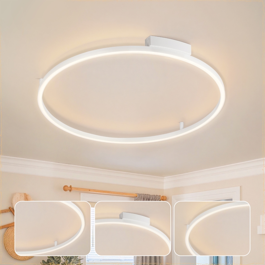 Brilagi - LED zatemnjevalna stropna svetilka PORTOFINO LED/60W/230V 3000-6000K premer 80 cm bela + daljinski upravljalnik