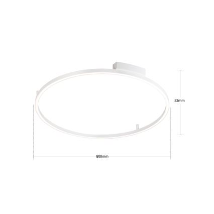 Brilagi - LED zatemnjevalna stropna svetilka PORTOFINO LED/60W/230V 3000-6000K premer 80 cm bela + daljinski upravljalnik