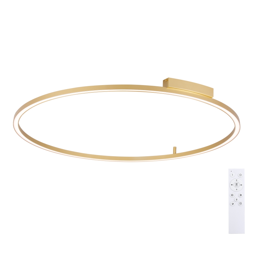 Brilagi - Stropna LED svetilka PORTOFINO z možnostjo zatemnitve LED/85W/230V 3000-6000K, premer 120 cm, zlata + daljinski upravljalnik