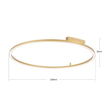 Brilagi - Stropna LED svetilka PORTOFINO z možnostjo zatemnitve LED/85W/230V 3000-6000K, premer 120 cm, zlata + daljinski upravljalnik
