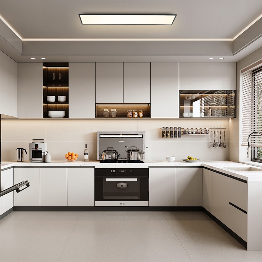 Brilagi - Zatemnjevalna LED stropna svetilka SLIMFRAME LED/58W/230V 120x30 cm 3000-6000K črna + daljinski upravljalnik