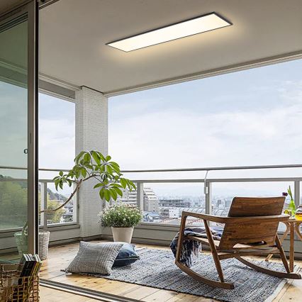 Brilagi - Zatemnjevalna LED stropna svetilka SLIMFRAME LED/58W/230V 120x30 cm 3000-6000K črna + daljinski upravljalnik