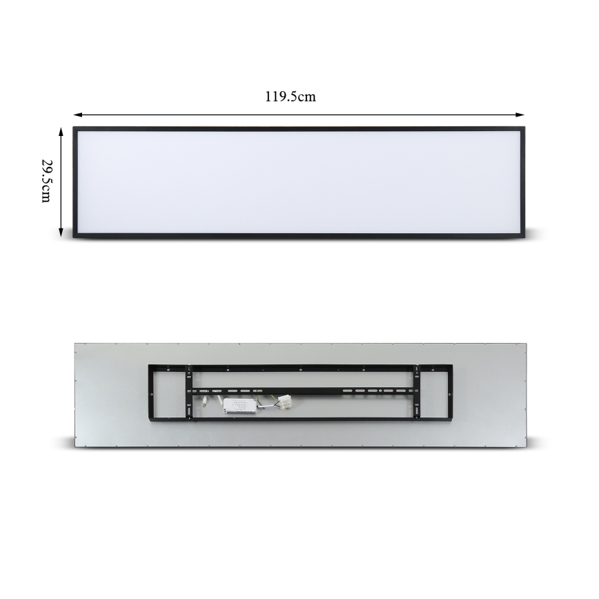 Brilagi - Zatemnjevalna LED stropna svetilka SLIMFRAME LED/58W/230V 120x30 cm 3000-6000K črna + daljinski upravljalnik