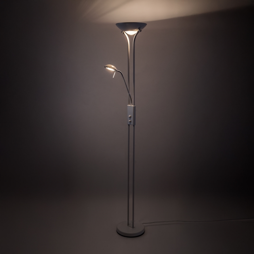 Brilagi - Zatemnjevalna stoječa svetilka SCARLETT 1xR7s/230W/230V + 1xG9/40W bela