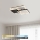Brilagi - Zatemnjevalna stropna LED svetilka FLARE LED/64W/230V 3000-6000K 45x45 cm bela/črna + daljinski upravljalnik