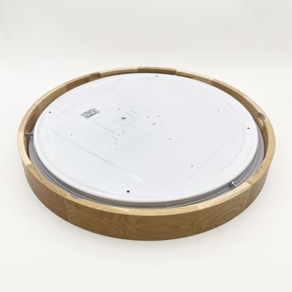 Brilagi - Zatemnjiva LED stropna svetilka MANAROLA SMART LED/36W/230V 3000-6000K Wi-Fi Tuya Beacon, premer 51 cm, hrast + daljinski upravljalnik