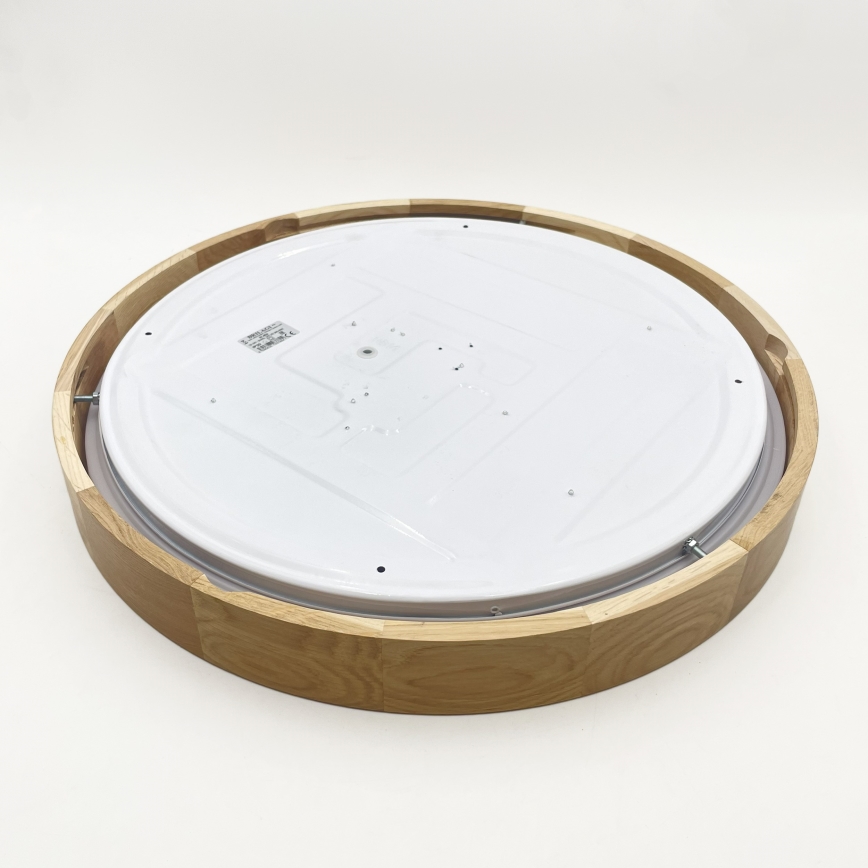 Brilagi - Zatemnjiva LED stropna svetilka MANAROLA SMART LED/36W/230V 3000-6000K Wi-Fi Tuya Beacon, premer 51 cm, hrast + daljinski upravljalnik