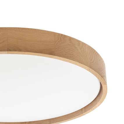 Brilagi - Zatemnjiva LED stropna svetilka MANAROLA SMART LED/36W/230V 3000-6000K Wi-Fi Tuya Beacon, premer 51 cm, hrast + daljinski upravljalnik