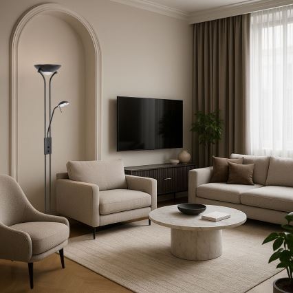 Brilagi - Zatemnjevalna talna svetilka SCARLETT 1xR7s/230W/230V + 1xG9/40W črna