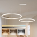 Brilagi - zatemnjevalni LED lestenec na kablu PORTOFINO LED/98W/230V 3000-6000K srebrn + daljinski upravljalnik