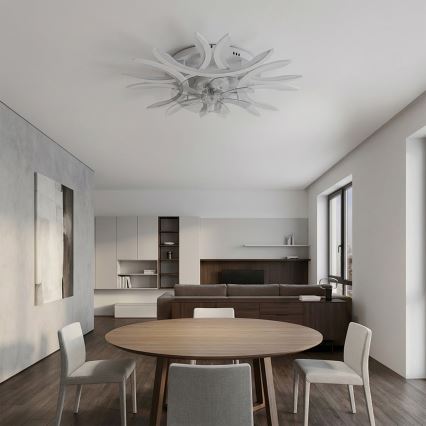 Brilagi - Zatemnljiv LED stropni ventilator LED/70W/230V 3000-6500K, premer 76 cm, bel + daljinski upravljalnik
