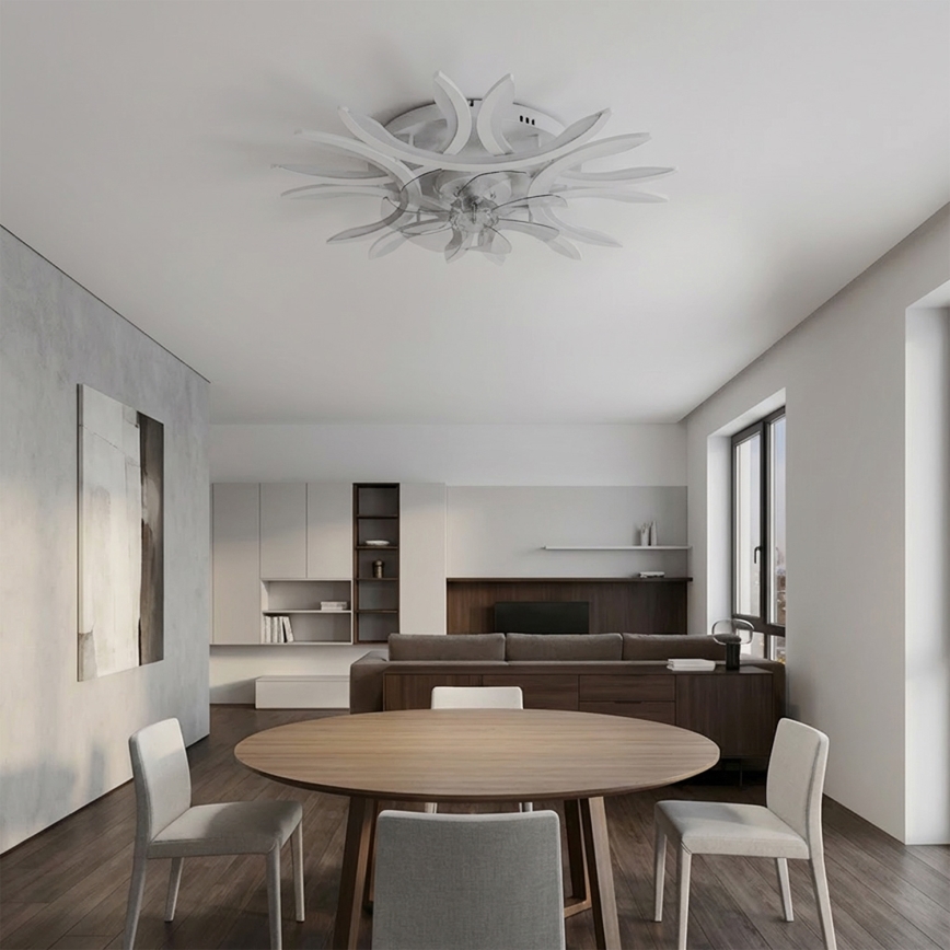 Brilagi - Zatemnljiv LED stropni ventilator LED/70W/230V 3000-6500K, premer 76 cm, bel + daljinski upravljalnik