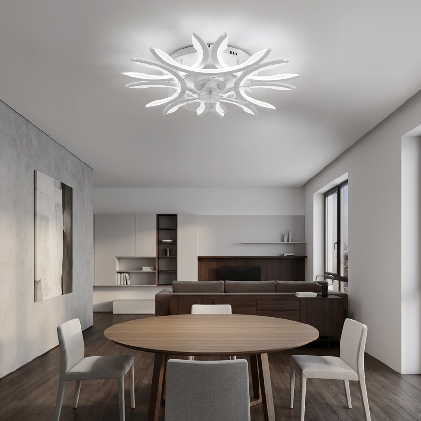 Brilagi - Zatemnljiv LED stropni ventilator LED/70W/230V 3000-6500K, premer 76 cm, bel + daljinski upravljalnik
