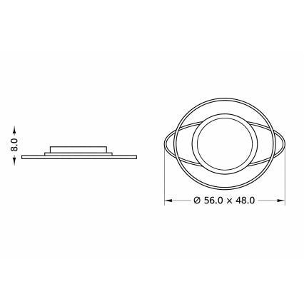 Brilagi - LED zatemnjevalna otroška stropna svetilka ASTRO LED/68W/230V 3000-6000K + daljinski upravljalnik