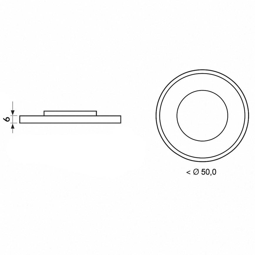 Brilagi - LED stropna svetilka z možnostjo zatemnitve ORELIS LED/80W/230V 3000-6000K premer 50 cm + daljinski upravljalnik