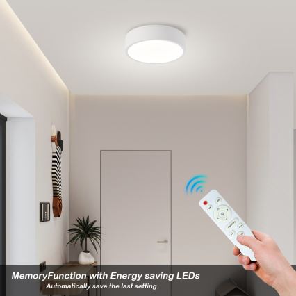 Brilagi - LED stropna svetilka z zatemnjevanjem POOL LED/18W/230V 3000-6000K 20 cm bela + daljinski upravljalnik