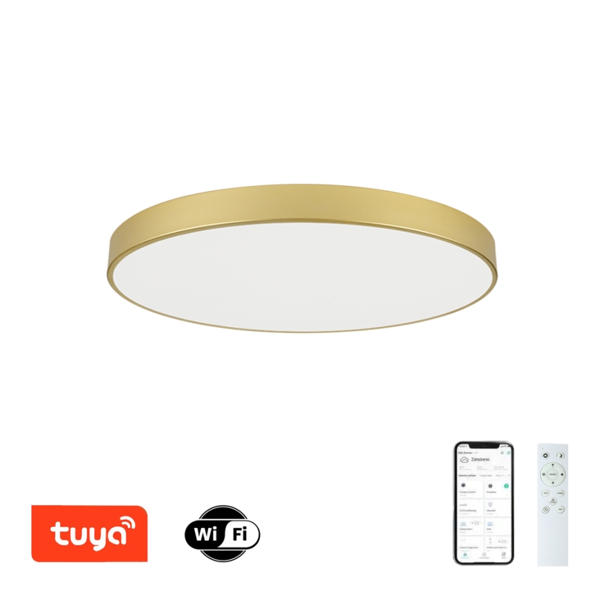 Brilagi - LED stropna svetilka POOL SMART z možnostjo zatemnitve LED/100W/230V 3000-6000K 80 cm zlata Wi-Fi Tuya + daljinski upravljalnik