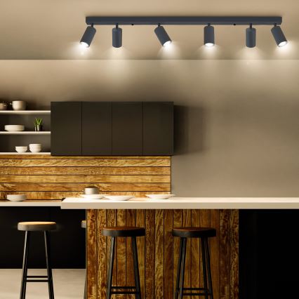Brilagi - LED RGBW zatemnjiva točkovna svetilka SELE 6xGU10/6,5W/230V 2700-6500K antracit