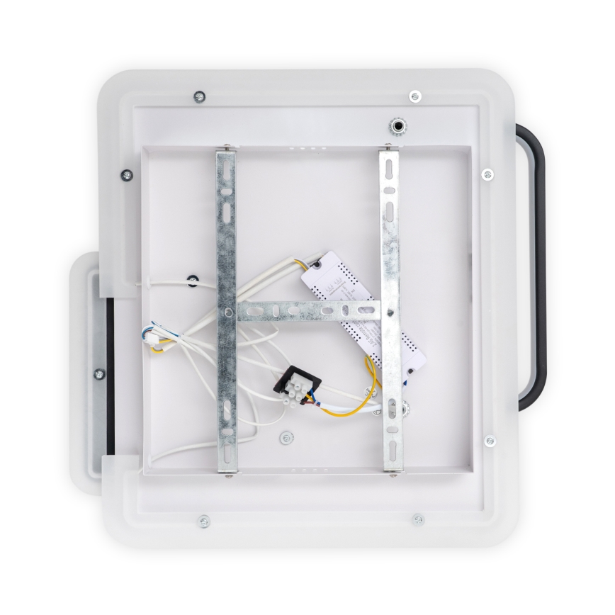 Brilagi - Zatemnjevalna stropna LED svetilka FLARE LED/64W/230V 3000-6000K 45x45 cm bela/črna + daljinski upravljalnik
