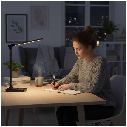 Brilagi - zatemnjiva LED namizna svetilka MODO DUO LED/8W/5V 3000/4000/6500K črna