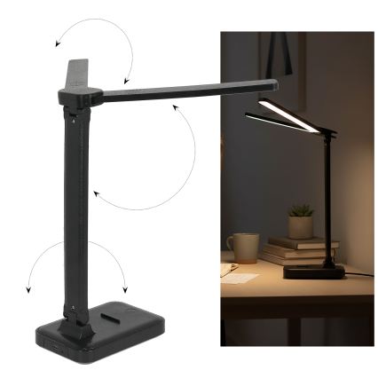 Brilagi - zatemnjiva LED namizna svetilka MODO DUO LED/8W/5V 3000/4000/6500K črna