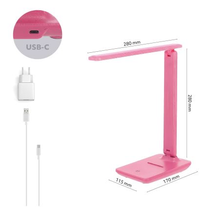 Brilagi - zatemnjevalna LED namizna svetilka MODO LED/7W/230V 3000/4000/6500K rožnata