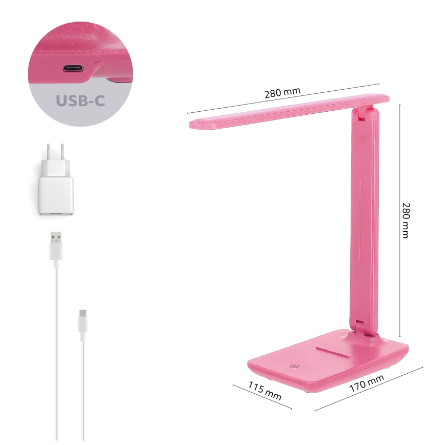 Brilagi - zatemnjevalna LED namizna svetilka MODO LED/7W/230V 3000/4000/6500K rožnata
