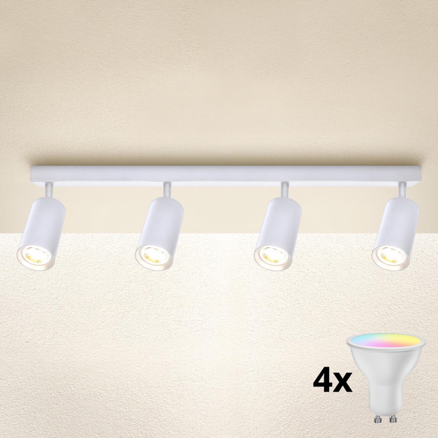 Brilagi - zatemnjiva LED RGBW točkovna svetilka SELE 4xGU10/6,5W/230V 2700-6500K bela