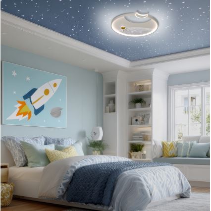 Brilagi - zatemnjiva LED stropna svetilka ASTRO LED/20W/230V Ø 50 cm 3000–6000 K astronaut + daljinski upravljalnik