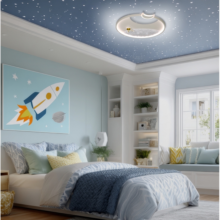 Brilagi - zatemnjiva LED stropna svetilka ASTRO LED/20W/230V Ø 50 cm 3000–6000 K astronaut + daljinski upravljalnik