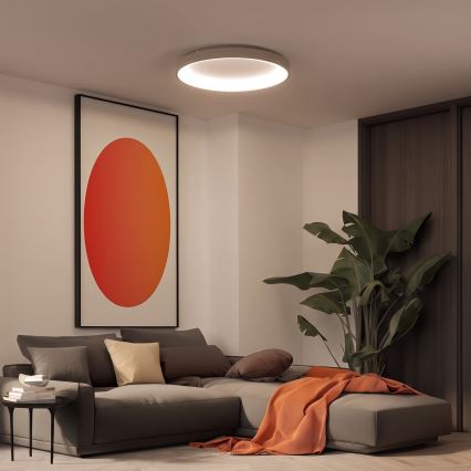 BRILAGI - LED zatemnjivo stropno svetilo FALCON II LED/108W/230V 3000-6500K premer 80 cm bela/bež + daljinski upravljalnik