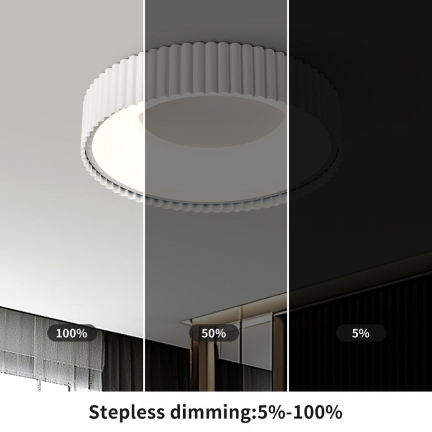 Brilagi - zatemnjiva LED stropna svetilka FALCON MODERN LED/30W/230V 3000-6000K 40 cm bela + daljinski upravljalnik