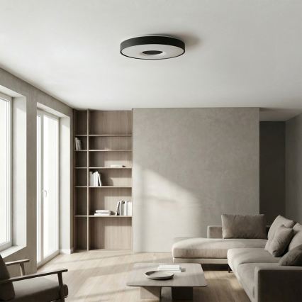 Brilagi - Zatemnilna LED stropna svetilka JAMIS LED/48W/230V 3000-6500K, premer 39 cm, črna + daljinski upravljalnik