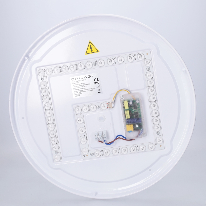 Brilagi - Zatemnilna LED stropna svetilka JAMIS LED/48W/230V 3000-6500K, premer 39 cm, črna + daljinski upravljalnik