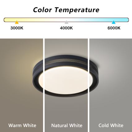 Brilagi - Zatemnjevalna LED stropna svetilka KREON LED/54W/230V 3000-6000K bela premer 38 cm + daljinski upravljalnik