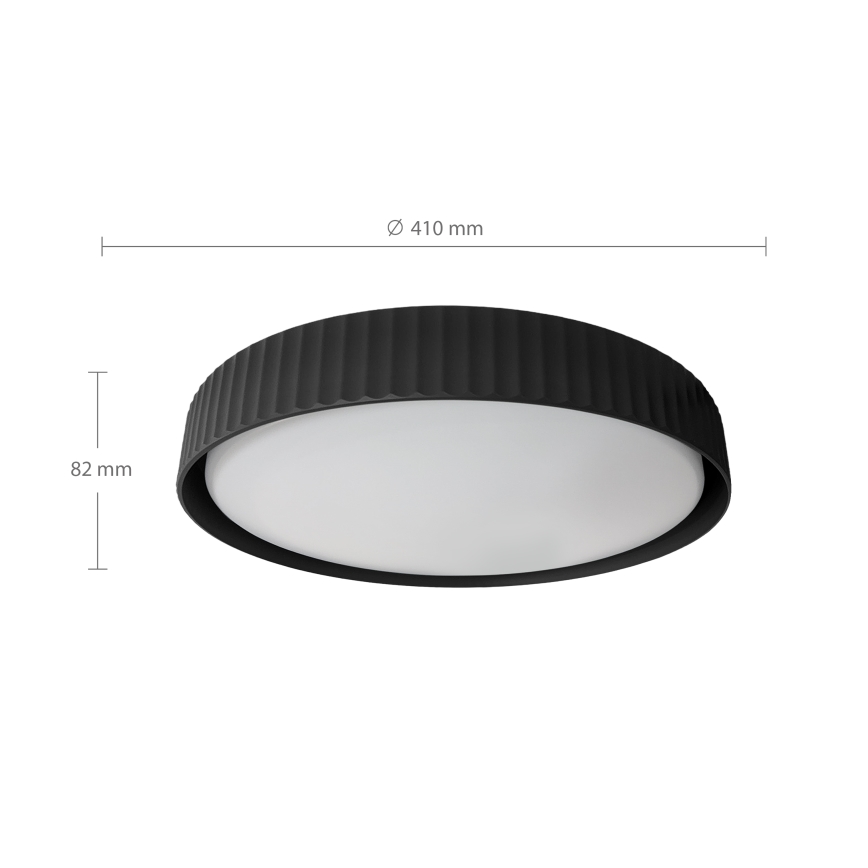 Brilagi - LED zatemnljivo stropno svetilo LUCIA LED/48W/230V 3000-6500K premer 41 cm črna + daljinski upravljalnik