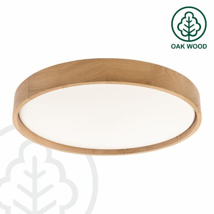 Brilagi - LED stropna svetilka MANAROLA REMOTE z možnostjo zatemnitve LED/36W/230V 3000-6500K premer 51 cm hrast + daljinski upravljalnik