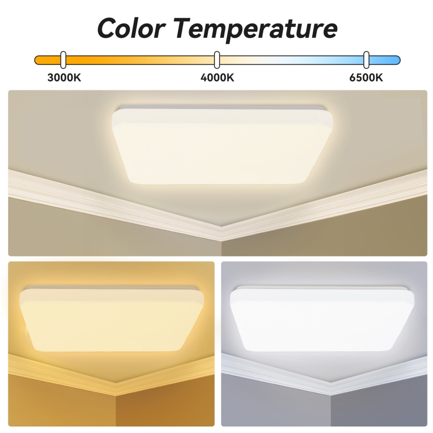 Brilagi - Zatemnljivo stropno LED svetilo MILKY WAY LED/24W/230V 3000-6500K 37x37 cm + daljinski upravljalnik