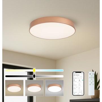 Brilagi - Zatemnjiva LED stropna svetilka POOL SMART LED/60W/230V 3000-6000K, premer 50 cm, Wi-Fi Tuya, bronzna + daljinski upravljalnik