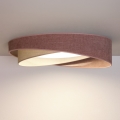 BRILAGI - Zatemnjiva LED stropna svetilka VELVET TWIST LED/36W/230V 3000-6000K premer 65 cm Wi-Fi Tuya Beacon rožnata/kremna + daljinski upravljalnik