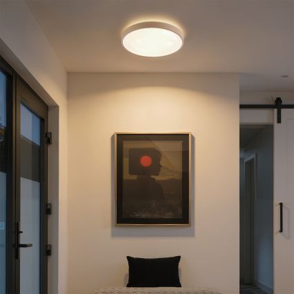 Brilagi - LED stropna svetilka z zatemnitvijo GLASS POOL DOUBLE LED/48W/230V 3000-6000K 40 cm bež + daljinski upravljalnik